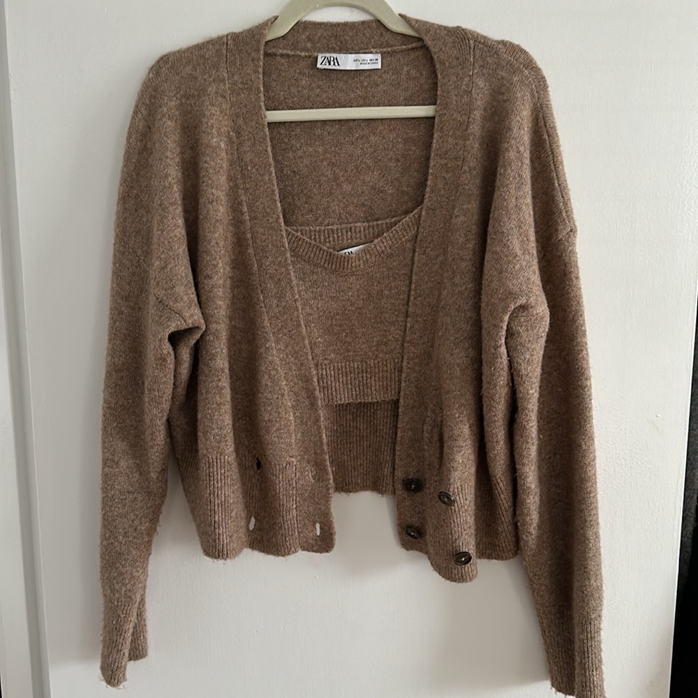 2 Piece Cardigan and Tank Set from Zara!